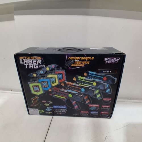 4PK SQUAD HERO BATTLE ACTION LASER TAG WITH CHARGING STATION - UP TO 4 PLAYERS image 6