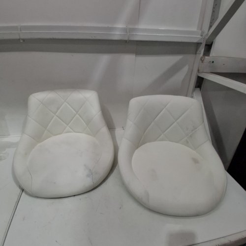 2PK LENNOX FURNITURE SWIVEL BAR STOOLS - 34"-42" - WHITE (MODEL: WH-3002-YB-801 WHITE) image 2
