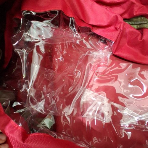 ELF STOR PREMIUM RED ROLLING DUFFLE STYLE CHRISTMAS TREE STORAGE BAG - FITS 12FT TREE MAX - RED (ITEM: 83-DT5172) image 4