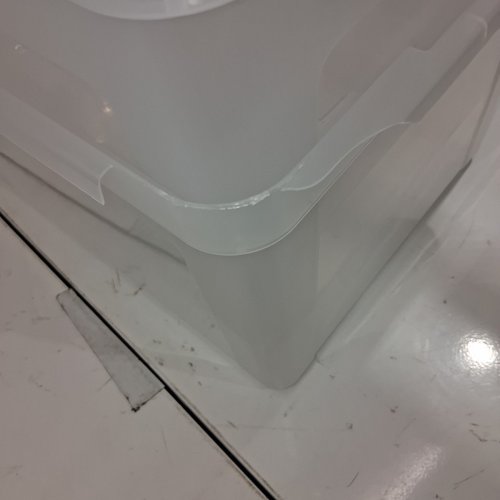 3PK IRIS USA PLASTIC STORAGE BIN TOTE - 33L - CLEAR (MODEL: FB-21E/FB-21EE) image 5