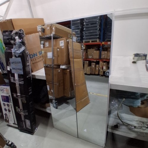 2PK FULL LENGTH RECTANGULAR MIRRORS - 16" X 56" - CLEAR image 3