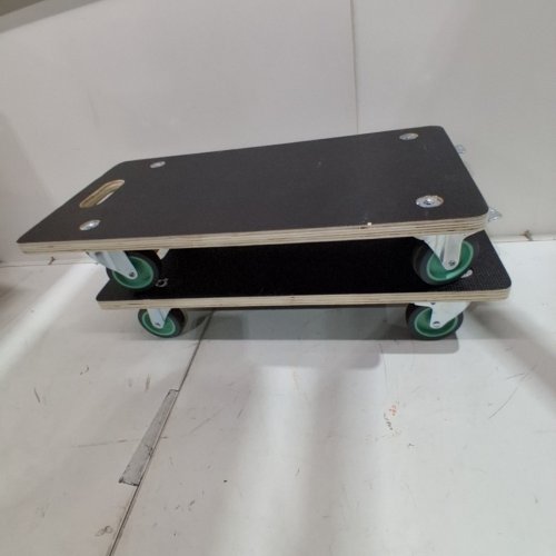 2PK VEVOR FURNITURE DOLLY - 22.6" X 11.4" X 4.6" - 550LBS CAP - BLACK/TEAL (MODEL: SXT-0100) image 2