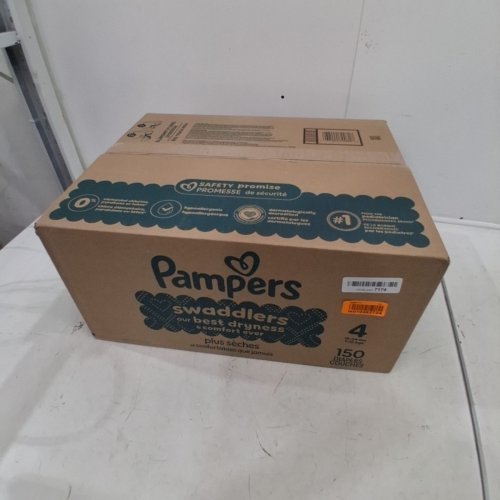 150PK PAMPERS SWADDLERS ACTIVE BABY DIAPERS - SIZE 4 - 37LBS image 2