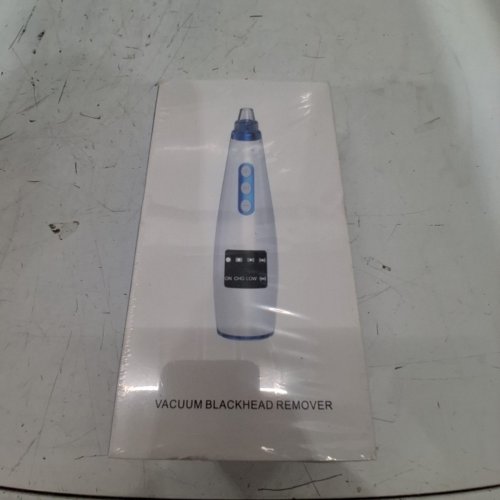 UNBRANDED RECHARGEABLE VACUUM BLACKHEAD REMOVER - WHITE/BLUE image 2