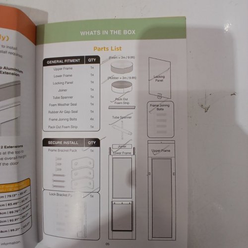 PERMA PETSAFE ALUMINUM PATIO PANEL GLASS DOOR - WHITE - LARGE image 5