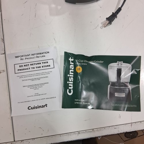 CUISINART ELITE MINI CHOPPER - 4-CUP CAPACITY - BLACK/GREY (MODEL: CH-4DC) image 7