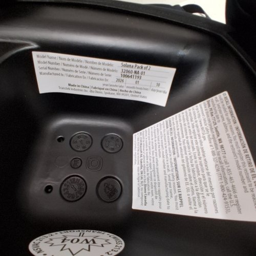 2PK DIONO SOLANA NO LATCH BACKLESS BOOSTER CAR SEATS WITH CUPHOLDERS AND REMOVABLE WASHABLE COVERS - FOR KIDS 40-120LBS - CHARCOAL BLACK (MODEL: 32060-NA-01) image 3