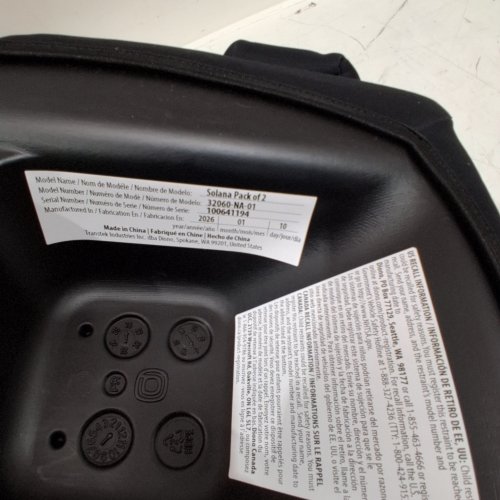 2PK DIONO SOLANA NO LATCH BACKLESS BOOSTER CAR SEATS WITH CUPHOLDERS AND REMOVABLE WASHABLE COVERS - FOR KIDS 40-120LBS - CHARCOAL BLACK (MODEL: 32060-NA-01) image 4