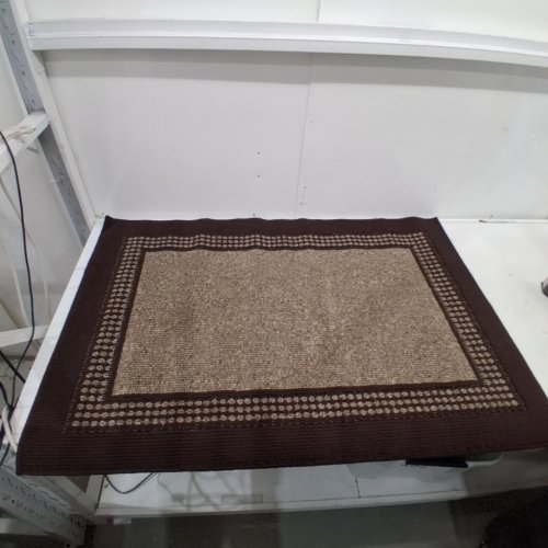 HICORFE INDOOR DOOR MAT AREA RUG - 32" X 48", NON SLIP MUD TRAPPER - COFFEE image 2