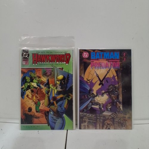 4 ASSTD DC COMIC BOOKS - LEGIONNARIRES #3, ROBIN III #3, BATMAN VS. PREDATOR #2 OF 3, HAWKWORLS #23 - VARIOUS AUTHORS image 3