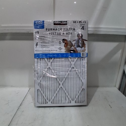 4PK KIRKLAND SIGNATURE HIGH PERFORMANCE FURNACE FILTERS - 16" X 25" X 1" - WHITE (MODEL: 928373) image 2