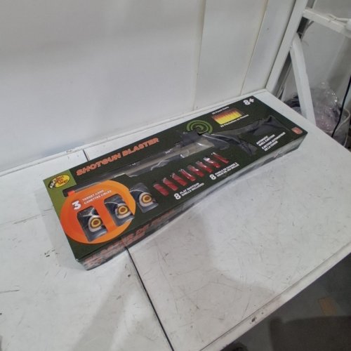 DOUBLE BARREL KIDS TOY SHOTGUN DART BLASTER WITH TARGETS - SAND BROWN/ BLACK (MODEL: 1107) image 5