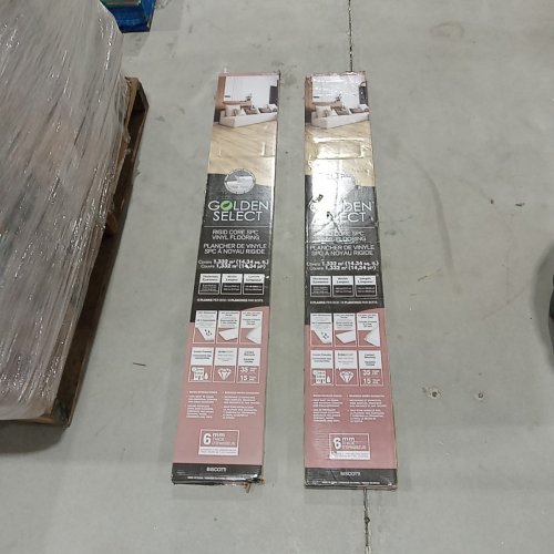 (2) 6PK GOLDEN SELECT CORE SPC VINYL FLOORING - 48" X 7.2" EACH - BISCOTTI RIGID (MODEL: 1854442) image 3