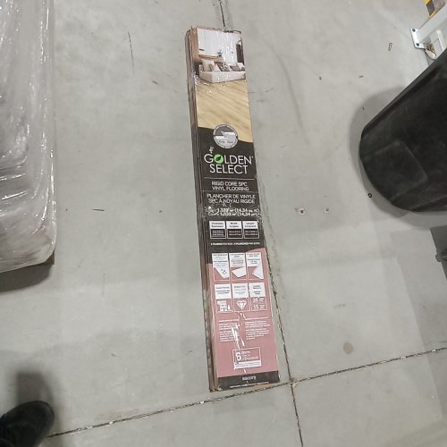 (2) 6PK GOLDEN SELECT CORE SPC VINYL FLOORING - 48" X 7.2" EACH - BISCOTTI RIGID (MODEL: 1854442) image 7