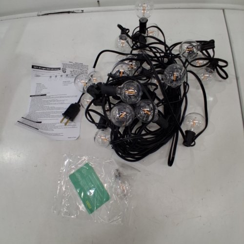 OHLUX LED SHATTERPROOF WEATHER RESISTANT DIMMABLE OUTDOOR STRING LIGHTS - 120 V - 50W - 2200 K - 55FT (MODEL: GLS-20J2P-E17-G40-15) image 4