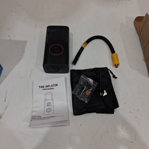 POWOOLS PORTABLE CORDLESS & LIGHTWRIGHT TIRE INFLATOR - 3-150 PSI - BLACK (MODEL : ATJ-006) image 3