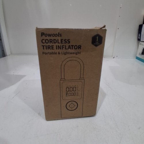 POWOOLS PORTABLE CORDLESS & LIGHTWRIGHT TIRE INFLATOR - 3-150 PSI - BLACK (MODEL : ATJ-006) image 4