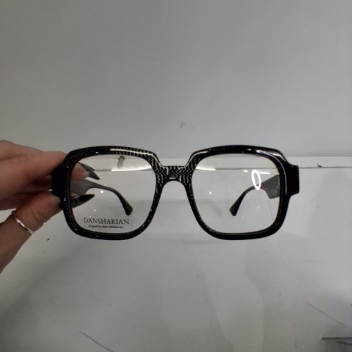 WOMENS DANSHARIAN LIMITED EDITION ASHOT SQUARE DEMO FRAMES GLASSES - BLACK (STYLE: DN04201AU) image 7