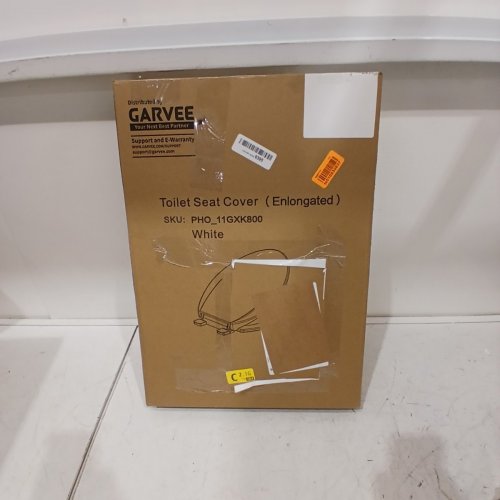 GARVEE ELONGATED SOFT CLOSE EASY CLEAN PLASTIC TOILET SEAT - 19" - WHITE - (MODEL: PHO_11GXK800) image 4