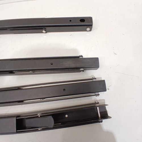 4PK FOLDING WALL MOUNTED SHELF BRACKETS - 20" - BLACK image 3
