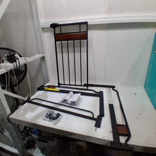 REGALO HOME ACCENTS EXTRA WIDE METAL WALK-THROUGH SAFETY GATE - BLACK (MODEL: 0310 DS) image 2