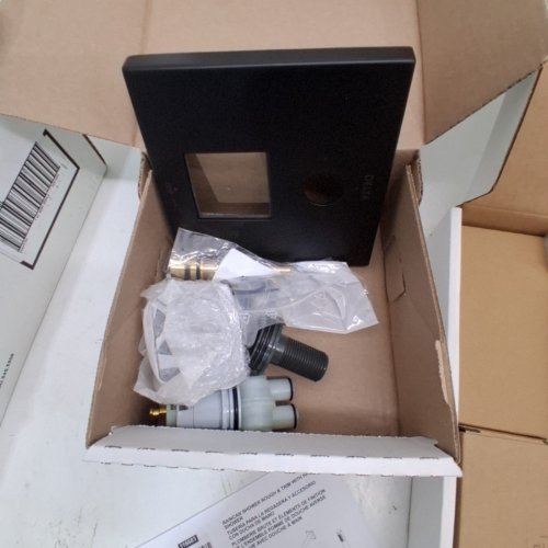 DELTA 14-SERIES SHOWER WITH RAINFALL HEAD & ROUGH VALVE - 10" - MATTE BLACK (MODEL: 342701-BL) image 3