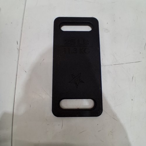 YES4ALL CAST IRON RUCK PLATE WEIGHT - 25LBS - BLACK image 2