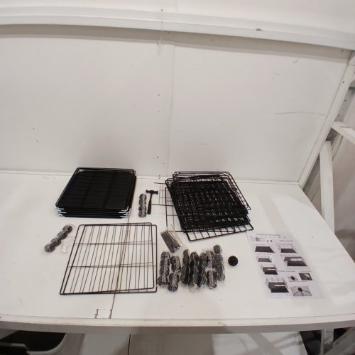 PET WIRE ENCLOSURE PLAYPEN - 35.4" X 23.6" X 23.6" - BLACK image 2
