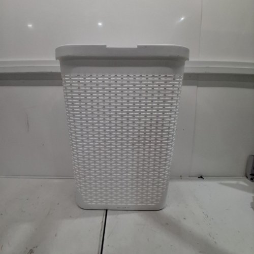 MIND READER 40L SLIM LAUNDRY HAMPER WITH LID - 40L - WHITE (MODEL: ‎‎40HAMP-WHT) image 2