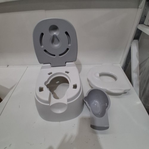 MUNCHKIN ARM & HAMMER 3-IN-1 TODDLERS MULTI-STAGE POTTY TRAINER SYSTEM POTTY - GREY/WHITE (MODEL: 11564) image 2