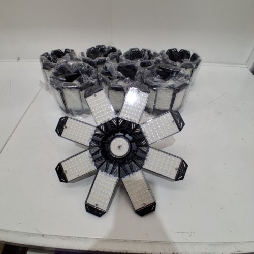8PK FOLDING PANEL GARAGE LED LIGHTS WITH E26 BASE - 6500-7000 K - (MODEL: FS-A4) image 3