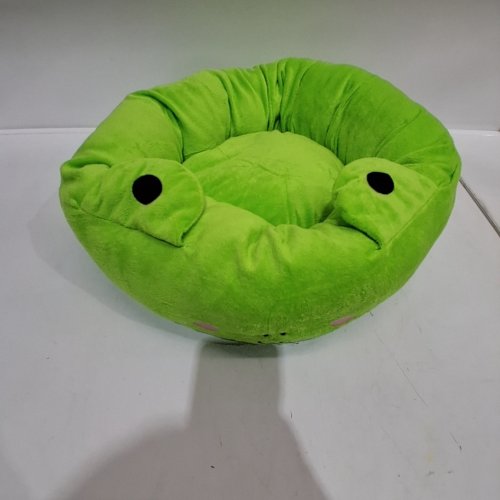 FROG-SHAPED PET BED - 13" - GREEN image 2