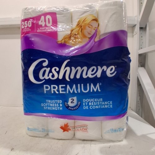 40PK CASHMERE PREMIUM BATH TISSUE GIANT TOILET PAPER ROLLS - WHITE (MODEL: 1424970) image 2
