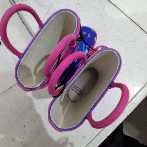 KID'S FUNCOO PLUS RAIN BOOTS - SIZE 7 - BLUE/PINK/DINOSAURS image 3