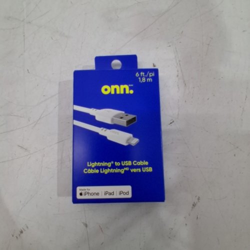 ONN LIGHTNING TO USB-A CHARGING CABLE - 6FT - WHITE image 3