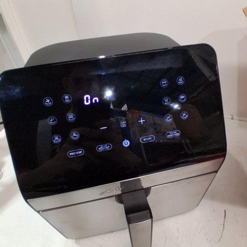 GOURMIA DIGITAL AIR FRYER, 12 ONE-TOUCH COOKING FUNCTIONS - BLACK SILVER (MODEL:GAF846) image 2