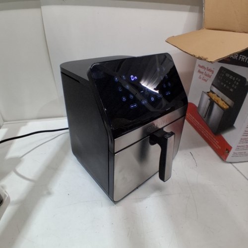GOURMIA DIGITAL AIR FRYER, 12 ONE-TOUCH COOKING FUNCTIONS - BLACK SILVER (MODEL:GAF846) image 3
