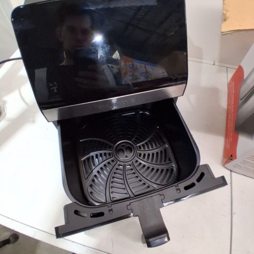 GOURMIA DIGITAL AIR FRYER, 12 ONE-TOUCH COOKING FUNCTIONS - BLACK SILVER (MODEL:GAF846) image 4