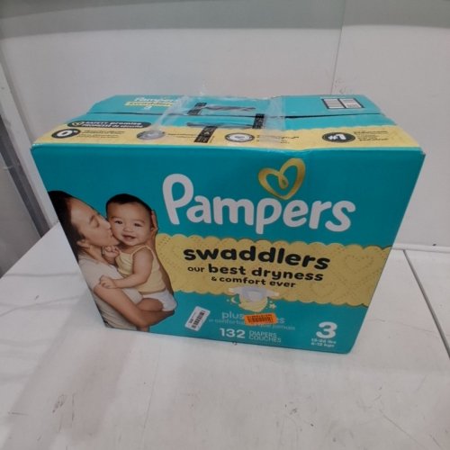 132PK PAMPERS SWADDLERS DIAPERS - SIZE 3 (1326LB) image 2