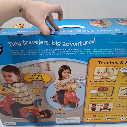 VTECH 2-IN-1 MAP & GO SCOOTER - 12M-36M - FRENCH VERSION - RED (MODEL: 5723) image 3