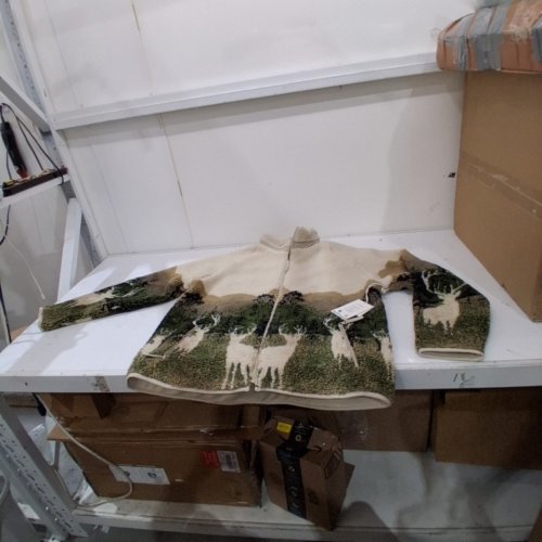 UNISEX KUWALLA TEE MONTRÉAL LIGHTWEIGHT PRINTED SHERPA JACKET - EXTRA LARGE - ELK WILDLIFE (STYLE: KUL-0126-SFZ3030) image 2