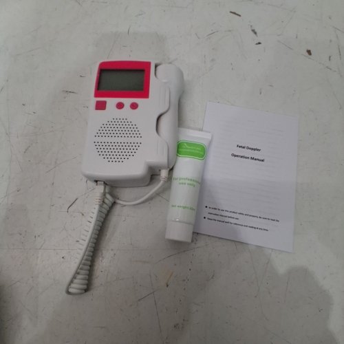 DIGITAL FETAL DOPPLER / HEART RATE MONITOR - WHITE/PINK (MODEL:TK-T802) image 3