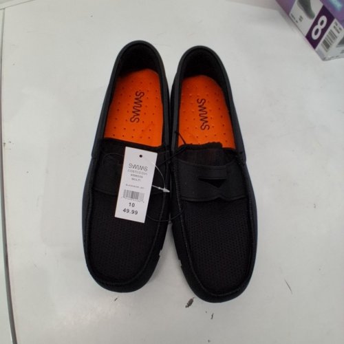 MEN'S SWIMS PENNY LOAFERS SLIP-ON MOCCASINS - SIZE 10 - BLACK (STYLE: 6596509) image 2