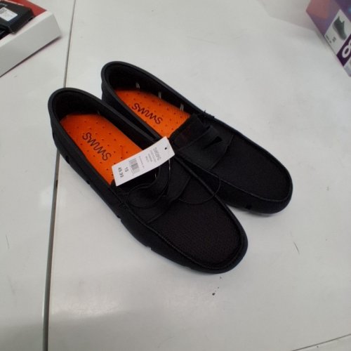 MEN'S SWIMS PENNY LOAFERS SLIP-ON MOCCASINS - SIZE 10 - BLACK (STYLE: 6596509) image 4