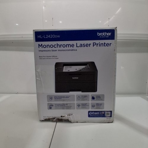 BROTHER MONOCHROME LASER PRINTER - 110-120 V, 7.6A - BLACK (MODEL: HL-L2420DW) image 6