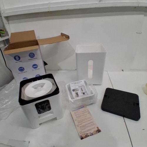 YAKRY SMART AUTOMATIC PET FEEDER WITH WIFI APP CONTROL - 12L CAPACITY - WHITE (MODEL: Q01) image 4