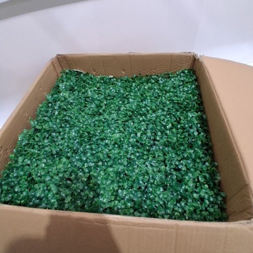 12PK ARTILIFE ARTIFICIAL WALL GREENERY BOXWOOD PRIVACY PANELS MATS - 20" X 20" - GREEN image 2