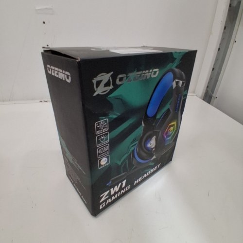 OZEINO GAMING HEADSET FOR PS5 PS4 XBOX ONE SWITCH PC, OVER EAR GAMING HEADPHONES - BLACK (MODEL : ZW1) image 4