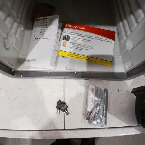 SENTRY SAFE 1.3 CUBIC FEET COMBINATION FIRE-SAFE (MODEL: SFW123DSB) - MEDIUM GREY image 4