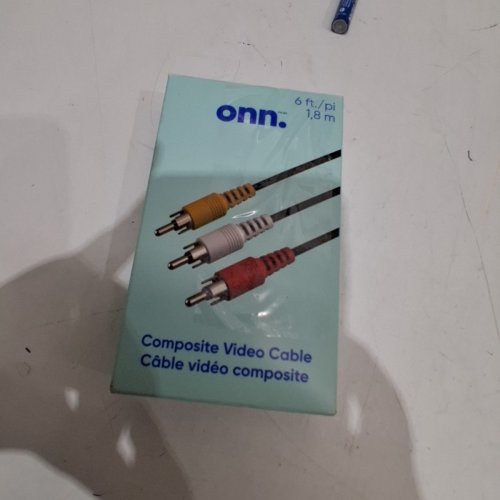 ONN COMPOSITE FULY SHIELDED RCA DUBBING VIDEO CABLE - 6FT - (MODEL: ONA23AV019C) image 5
